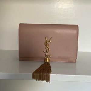 Yves Saint Laurent Monogram Matelassé Kate Tassel Wallet On Chain